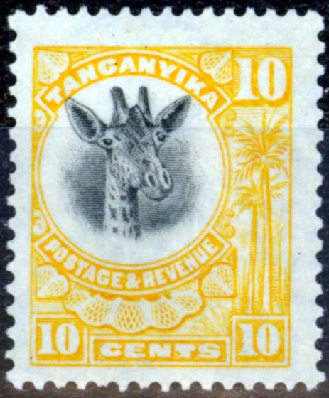 Valuable Postage Stamp from Tanganyika 1925 10c Orange-Yellow SG90 Fine Mtd Mint
