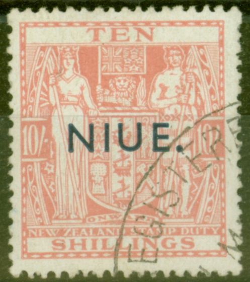Collectible Postage Stamp from Niue 1942 19s Pink SG81 Wiggins Teape V.F.U