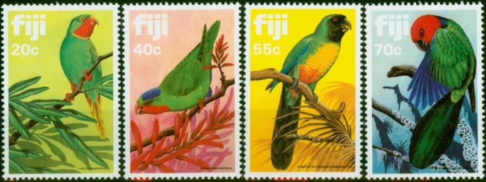 Fiji 1983 Parrots Set of 4 SG651-654 V.F MNH (2). Queen Elizabeth II (1952-2022) Mint Stamps