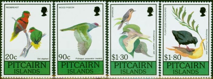Valuable Postage Stamp Pitcairn Islands 1990 Birdpex Set of 4 SG385-388 V.F MNH