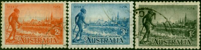 Australia 1934 Set of 3 SG147-149 Fine Used (2). King George V (1910-1936) Used Stamps
