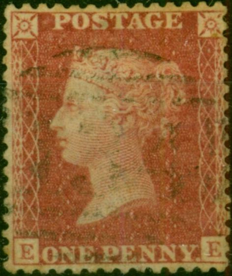 GB 1857 1d Rose-Red SG40 Fine Used (2). Queen Victoria (1840-1901) Used Stamps