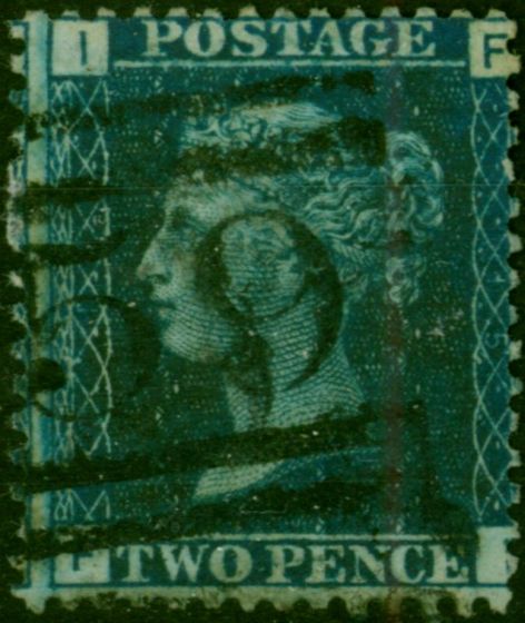 GB 1869 2d Deep Blue SG47 Pl.15 Fine Used. Queen Victoria (1840-1901) Used Stamps