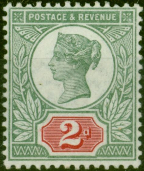 Valuable Postage Stamp from GB 1887 2d Grey-Green & Carmine SG200 Fine Very Lightly Mtd Mint