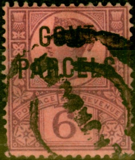 Valuable Postage Stamp from GB 1887 6d Purple-Rose Red SG066 Good Used