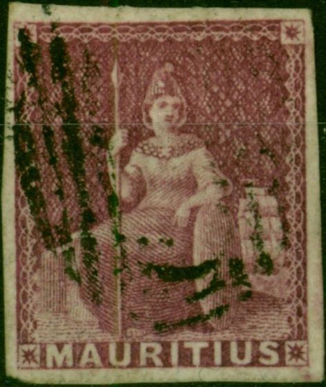 Mauritius 1859 (9d) Dull Magenta SG29 V.F.U . Queen Victoria (1840-1901) Used Stamps