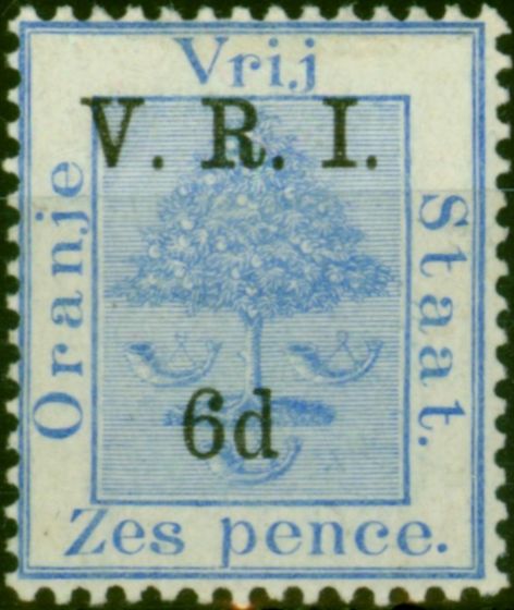 Rare Postage Stamp O.F.S 1900 6d on 6d Ultramarine SG109 Fine MM