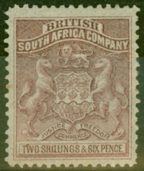 Collectible Postage Stamp from Rhodesia 1893 2s6d Lilac SG7 V.F Mtd Mint