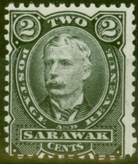 Collectible Postage Stamp from Sarawak 1895 2c Black Colour Trial V.F MNH