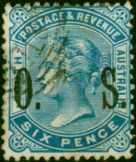 South Australia 1900 6d Blue SG085 Fine Used (2) . Queen Victoria (1840-1901) Used Stamps