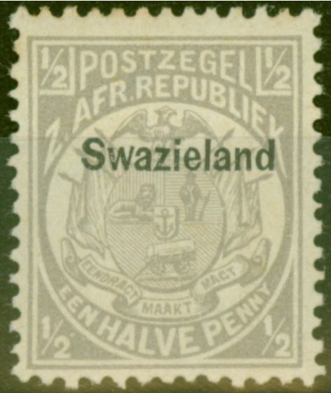 Collectible Postage Stamp from Swaziland 1889 1/2d Grey SG4 Fine Mtd Mint