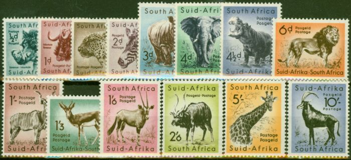 Old Postage Stamp Sudan 1954 Set of 14 SG151-164 Fine & Fresh MM