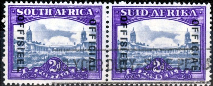 Rare Postage Stamp from South Africa 1949 2d Slate & Brt Violet SG036b Fine Used (11)