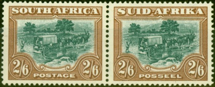 Rare Postage Stamp from South Africa 1949 2s6d Green & Brown SG121 Fine Mtd Mint