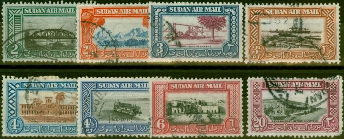 Old Postage Stamp Sudan 1950 Set of 8 SG115-122 Fine Used Stamp