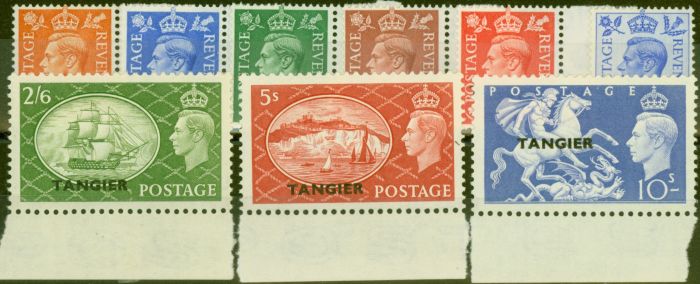 Collectible Postage Stamp from Tangier 1950 set of 9 SG280-288 Fine Very Lightly Mtd Mint