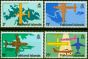 Valuable Postage Stamp from Falkland Is 1979 Stanley Airport Set of 4 SG360w-365w Wmk Crown to Right of CA V.F MNH