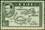 Rare Postage Stamp Fiji 1938 6d Black SG260 Die I Good LMM (2)