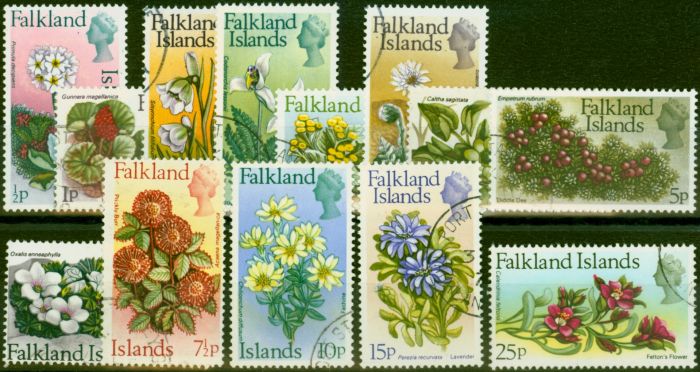 Rare Postage Stamp from Falkland Islands 1972 Decimal Set of 13 SG276-288 V.F.U