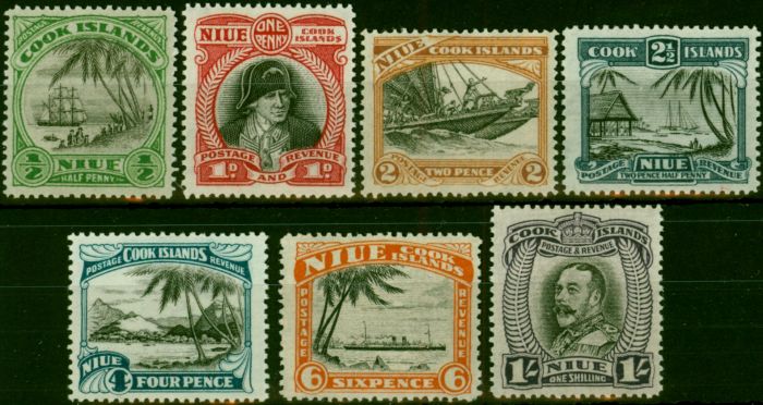 Valuable Postage Stamp Niue 1932 Set of 7 SG55-61 Fine LMM