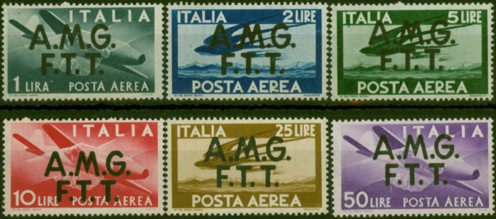 Italy Trieste 1947 Air Set of 6 to 50L SG18-23 Fine MNH  King George VI (1936-1952) Old Stamps