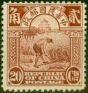 Old Postage Stamp from China 1914 20c Brown-Lake SG301 Fine Mtd Mint