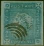 Rare Postage Stamp from Mauritius 1859 Lapirot 2d Blue SG38 Intermediate Impression Fine Used Attractive Example