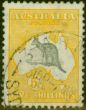 Old Postage Stamp from Australia 1932 5s Grey & Yellow SG135 Very Fine Used