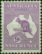 Australia 1932 9d Violet SG133 Fine VLMM . King George V (1910-1936) Mint Stamps