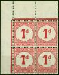 Bechuanaland 1932 1d Carmine SGD5 V.F MNH Corner Block of 4  King George V (1910-1936) Valuable Stamps