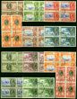 Collectible Postage Stamp from Cayman Islands 1935 Set of 12 SG96-107 in Superb Used Blocks of 4