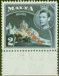Collectible Postage Stamp from Malta 1948 2s Green & Dp Blue SG245 V.F MNH