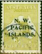 Valuable Postage Stamp from New Guinea 1915 3d Greenish Olive SG76c Very Fine Used