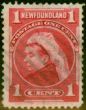 Rare Postage Stamp from Newfoundland 1897 1c Carmine SG84 Fine Used