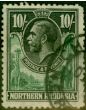 Old Postage Stamp from Northern Rhodesia 1925 10s Green & Black SG16 Good Used
