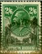 Rare Postage Stamp from Northern Rhodesia 1925 2s6d Black & Green SG12 Good Used