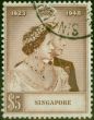 Singapore 1948 RSW $5 Brown SG32 V.F.U King George VI (1936-1952) Old Royal Silver Wedding Stamp Sets