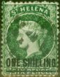 Valuable Postage Stamp St Helena 1871 1s Deep Green SG19 Type C Fine Used (3)