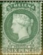Valuable Postage Stamp St Helena 1887 6d Grey SG44 Fine & Fresh MM