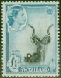 Valuable Postage Stamp from Swaziland 1964 2R on £1 SG77b Type II Bottom V.F MNH