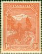 Old Postage Stamp from Tasmania 1902 1d Pale Red SG240 Fine Lightly Mtd Mint