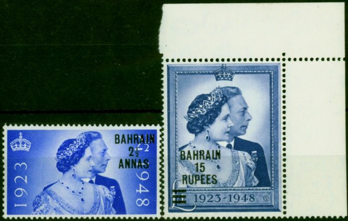Bahrain 1948 RSW Set of 2 SG61-62 V.F MNH . King George VI (1936-1952) Mint Stamps