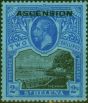 Collectible Postage Stamp Ascension 1922 2s Black & Blue-Blue SG7 Fine & Fresh MM
