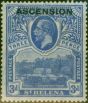 Collectible Postage Stamp from Ascension 1922 3d Bright Blue SG5 Fine Mtd Mint