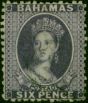 Bahamas 1863 6d Deep Violet SG31 V.F.U . Queen Victoria (1840-1901) Used Stamps