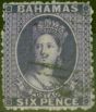 Collectible Postage Stamp from Bahamas 1863 6d Dp Violet SG31 Fine Used
