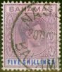 Collectible Postage Stamp Bahamas 1942 5s Purple & Blue SG156b Fine Used (Variants Available)