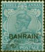 Collectible Postage Stamp from Bahrain 1933 3a Blue SG7 Fine Used