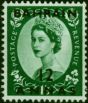 Bahrain 1956 12a on 1s3d Green SG100 V.F MNH (3) . Queen Elizabeth II (1952-2022) Mint Stamps
