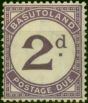 Basutoland 1933 2d Violet SGD2 Fine MM . King George V (1910-1936) Mint Stamps
